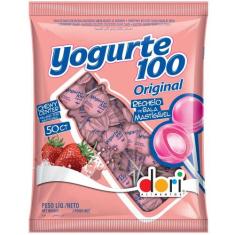 Pirulito Recheio Mastigável Yogurte 100 C/50Un - Dori