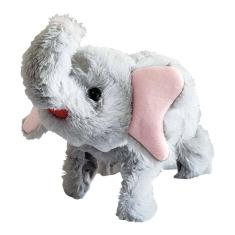 Pelúcia Interativa - PlayFull Pets - Elefantinho - Cinza - Toyng