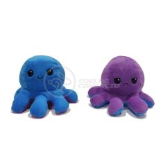 Polvo Reversível De Pelúcia 2 Em 1 Tiktok Azul E Roxo