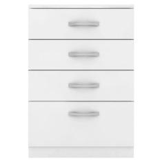 Cômoda Astral 4 Gavetas Branco Brilho - Demóbile