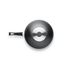 Wok Flora Aluminio Antiaderente 4,3 Litros Sem Tampa Com Cabo - Cor Ro