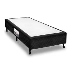 Cama Box Base Solteiro Poli Tecido Black (78x188x27) - Castor
