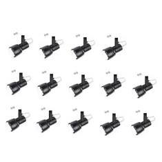 Kit 14 Spot Trilho Perfilado Eletro calha Par20 Bulbo OL4 - Hiperlight