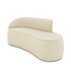 Sofá 2 Lugares Orgânico 140 cm Morgan Suede D03 - D`Rossi