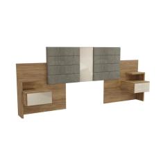 Painel Cama Box Madeirado Casal-queen G290 C- 2 Gavetas Nogueira - Kappesberg