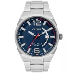 Relógio Masculino Orient Prata Mbss1336 D2sx - Grande 45mm