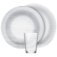 Aparelho de Jantar Diamante 12 Peças Duralex Transparente