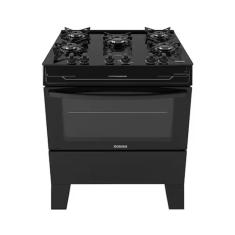 Fogão Itatiaia Electra Glass Plus Piso 5 Bocas Preto Mesa de Vidro - Bivolt (3700000486)