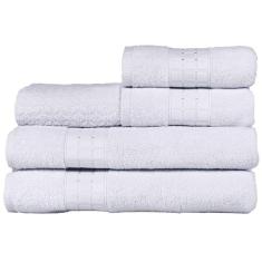 Jogo De Banho Toalhas Magic 5 Peças Branco