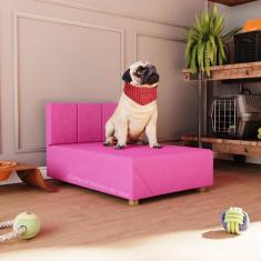 Cama Box Pets Dog Porte Menor 60 cm Bob cor Pink - JM Casa dos Móveis