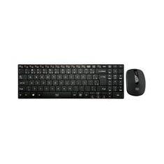 Teclado e Mouse Sem Fio Multi Multimídia Slim 2.4Ghz ABNT2 Preto - TC202