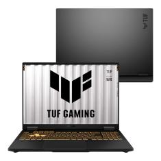 Notebook ASUS TUF Gaming F16 FX608JHR NVIDIA RTX 5050 Intel Core i7 14650HX 8GB Ram 512GB SSD Linux KeepOS Tela 16&quot; 165Hz Nível IPS Cinza - RV019