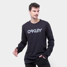 Camiseta Oakley Mark II LS Manga Longa Masculina-Masculino