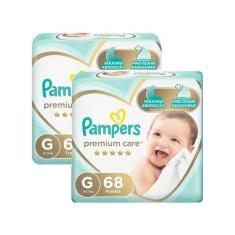 Kit Fraldas Pampers Premium Care Tam. G 