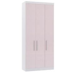 Guarda Roupa Modulado 101,50cm 3 Portas Alpes Luciane Móveis, Branco P