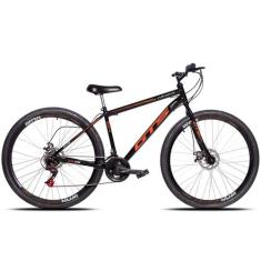 Bicicleta Aro 29 Gts Feel Iron 21 Marchas Freios A Disco, Preto, Laran