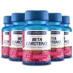 Kit 5 Beta Caroteno Catarinense Pharma 60 Cápsulas