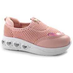 Tênis Luz Casual Infantil Menina Led Dia a Dia Molekinha 2720.109-Feminino