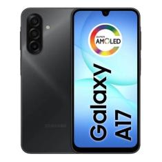 Smartphone samsung galaxy a17 4g 128gb 4gb ram preto, Preto, 128GB