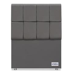 Cabeceira Piave Veluto Cinza Solteiro (12x90x125) - Ortobom