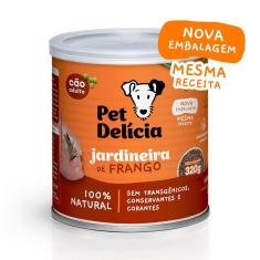 Ração Úmida Pet Delicia Cães Jardineira Frango 320g