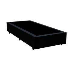 Cama Box Solteiro 78 Preto Sintetico - Santo Box