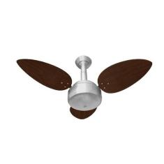 Ventilador de Teto Miray Prata/Tabaco Venti Delta Escovado, 220V