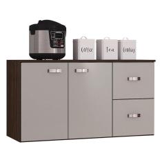 Balcão Suspenso Julia Chocolate Off White – Poquema