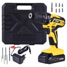 Parafusadeira Furadeira Bateria 12v Com Kit e Maleta Pfv012 Vonder