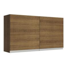 Armário Aéreo Madesa Glamy 120 cm 2 Portas Rustic