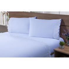 Jogo Lençol Casal Viúva 2,03Mx1,20Mx40Cm 4 Peças 180 Fios