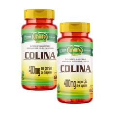 Kit 2 Colina Vitamina B8 Unilife 60 cápsulas