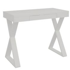 Mesa Para Escritório Escrivaninha Cavalete 01 Gaveta Veneza A02 Web Branco - Lyam Decor