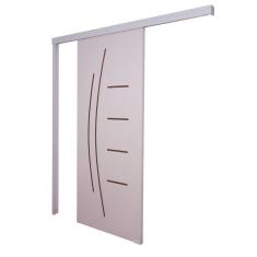 Porta De Correr Branco Prime Frisada Smille 210x110