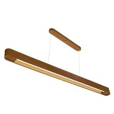 Pendente Decorativo Rettangolare Madelustre Castanho