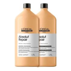 Kit Shampoo e Condicionador Loreal Gold Quinoa + Protein G (1,5 L)