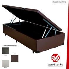 Cama Box Bau Solteiro Corino 88 X 188cm