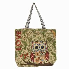 Sacola de lona moderna, reutilizável, sacola de compras de grande capacidade, bolsa de ombro portátil, bolsa casual para mulheres, Multicor, One Size