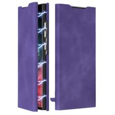 CQJZCFCC Capa carteira para Samsung Galaxy S24/S24 Plus/S24 Ultra, capa flip magnética de couro PU com compartimentos para cartões, suporte à prova de choque, revestimento interno de policarbonato,