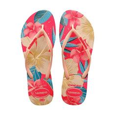 Chinelo Rosa/Rosa Slim Floral Havaianas Womens n° 33/34