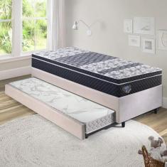 Bicama Box Solteiro 88x188 com Colchão Gransleep Ecoflex - Cama inHous