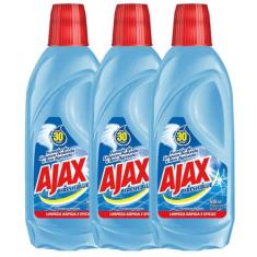 Kit com 3 Limpador Diluível Ajax Fresh Blue 500ml Cada