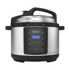Panela de Pressão Elétrica Digital 5L Oster, Preto e Inox, 220V