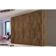 Guarda Roupa Casal 6 Portas E 4 Gavetas Oslo Braúna - Europa
