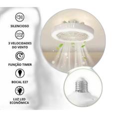 Ventilação Confortável: Lâmpada Teto Ventilador Oscilante