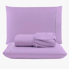 Jogo de Lençol Peletizado 400 Fios King 3 Peças - Casa - Hotel - Pousa