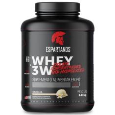 Whey Protein 3W 1,8KG - Espartanos,  Baunilha