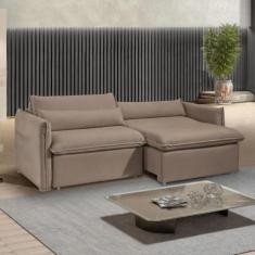 Sofá Cama Retrátil e Reclinável 200cm Aurora Veludo - Celflex