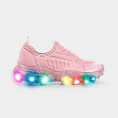 Tênis Infantil de Luz Bibi Roller Celebration 2.0 Rosa-Feminino