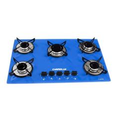 Fogão Cooktop ultra chama 5 bocas Azul - Chamalux